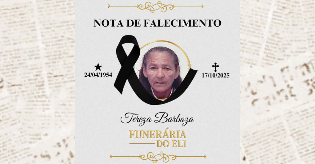 Rio do Campo: falece aos 71 anos a Sra. Tereza Barboza