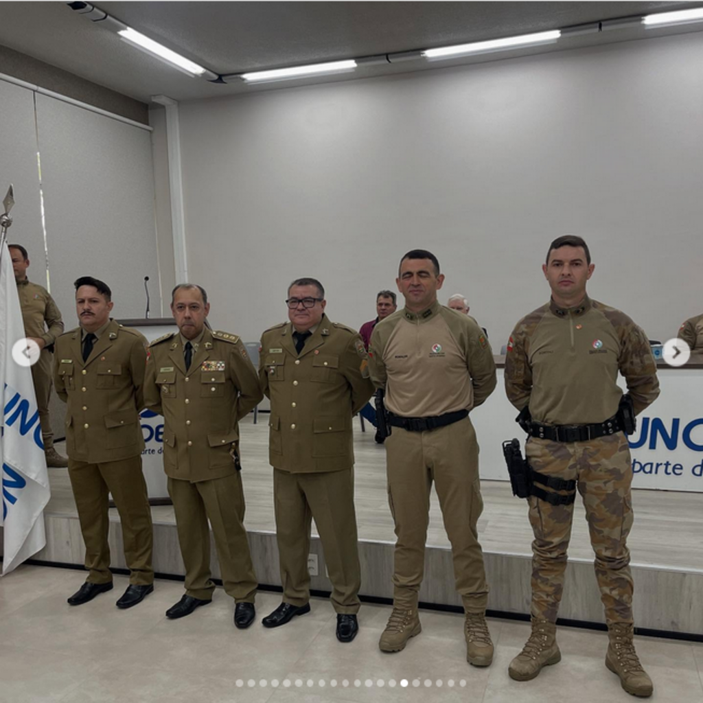 10º Comando Regional de Polícia Militar e 26º Batalhão de Polícia Militar celebram aniversário com solenidade em Joaçaba