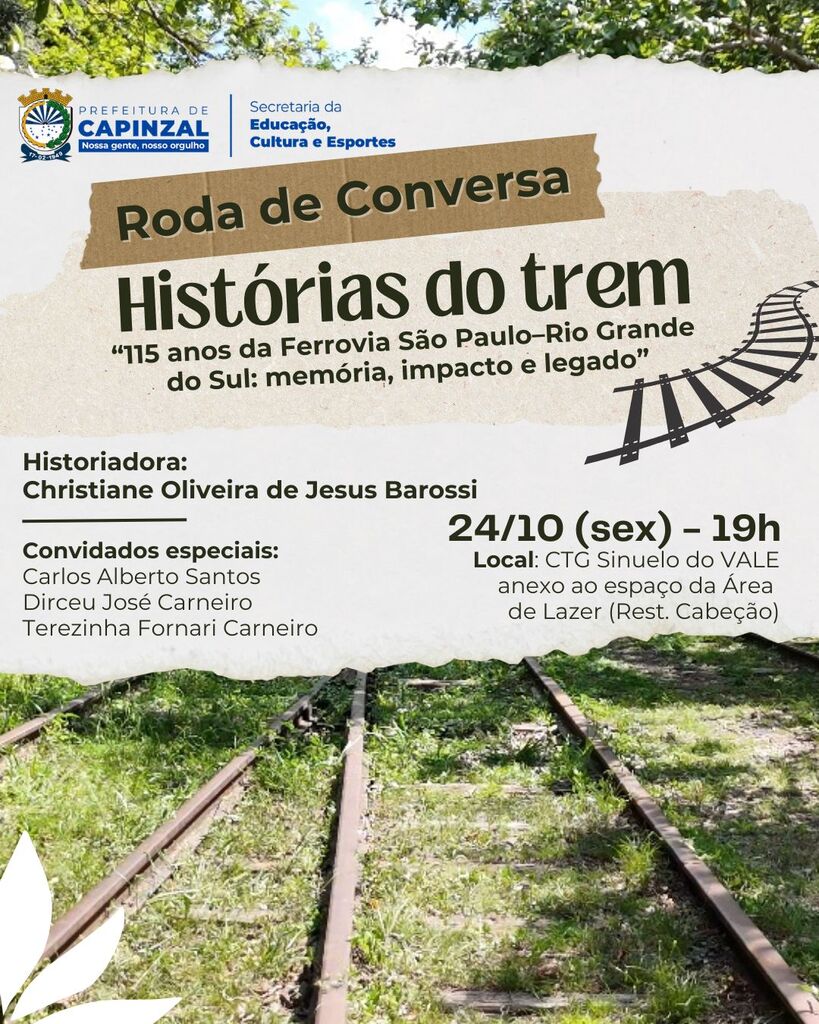 Roda de Conversa – Histórias do Trem