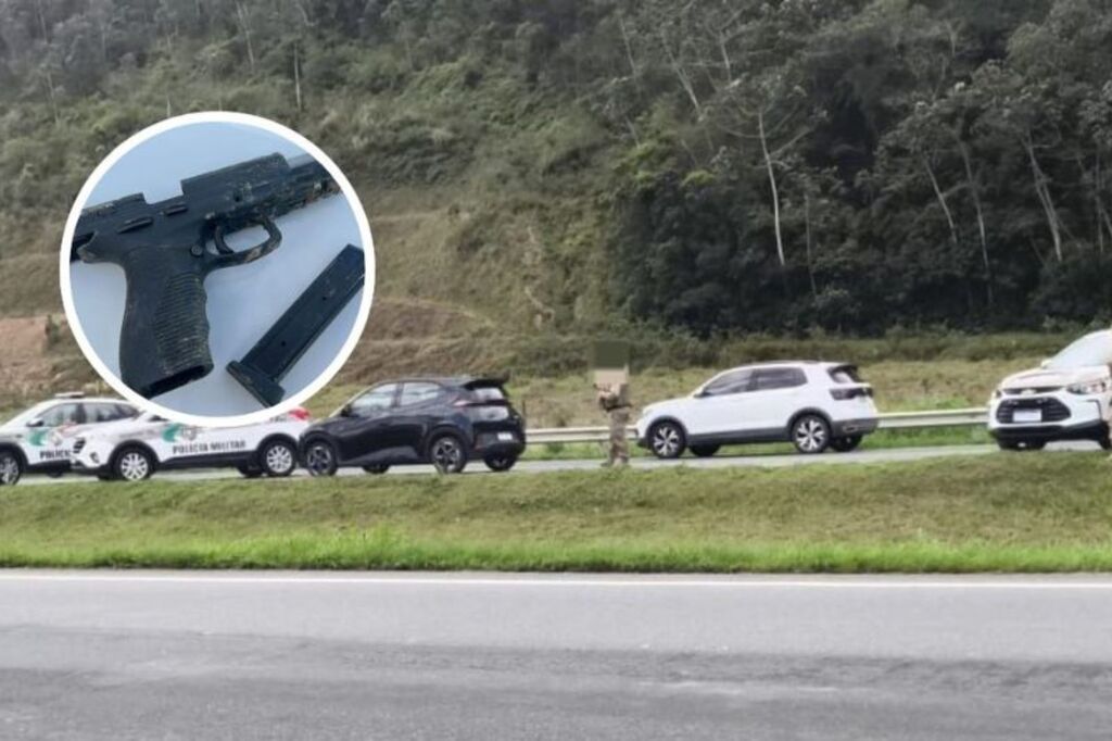 Foto: NDmais - Perseguição pela BR-470 acaba em troca de tiros e morte durante abordagem da PM