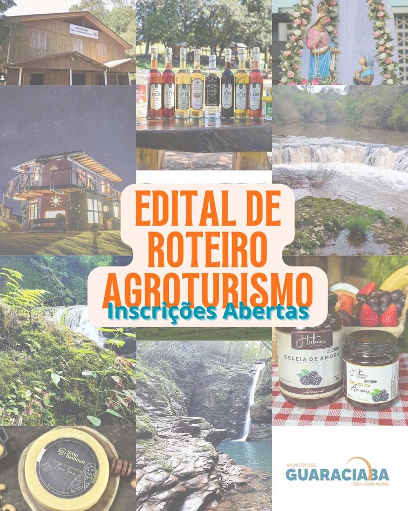 Publicado edital para integração à Rota de Agroturismo do Município