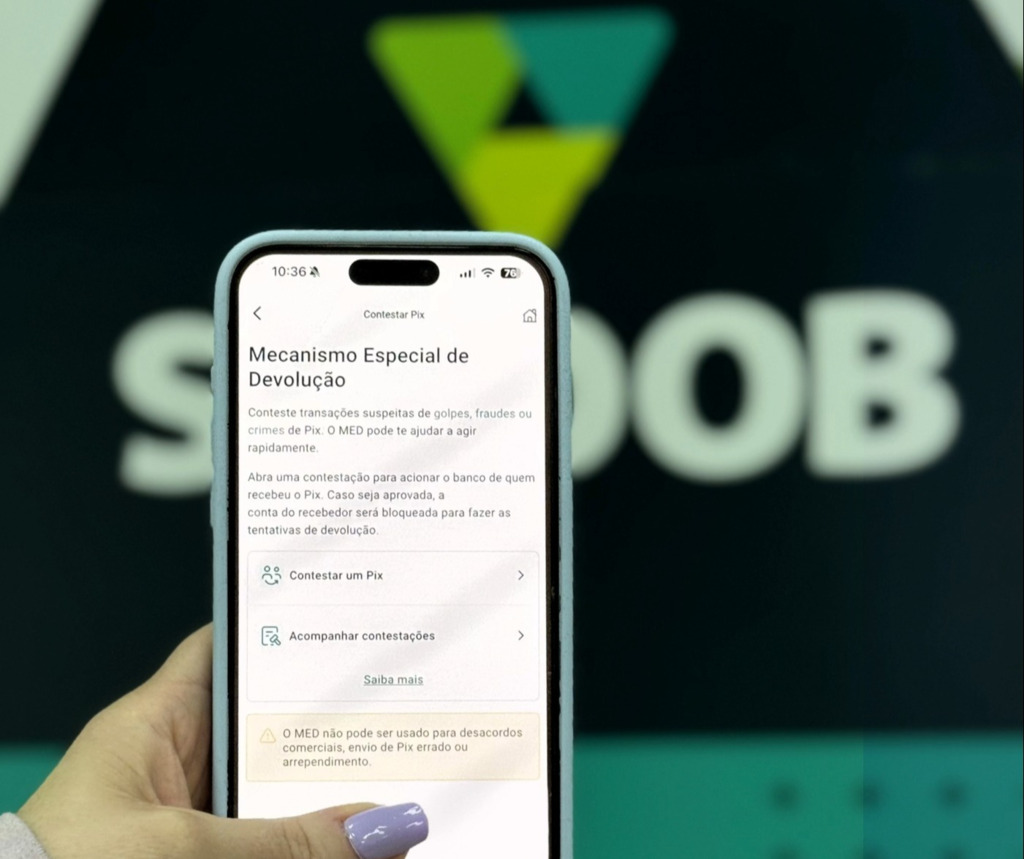 Novidade no app do Sicoob: botão agiliza contestação de Pix em caso de golpe