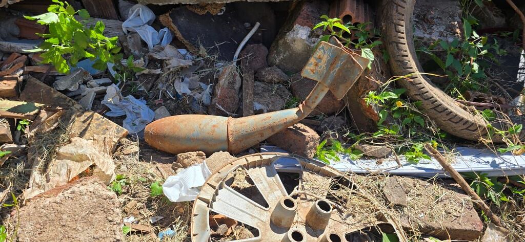 Artefato explosivo encontrado em terreno no bairro Bela Vista