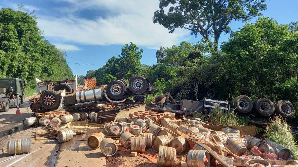 Grave acidente de trânsito é registrado na BR 163 em Guaraciaba