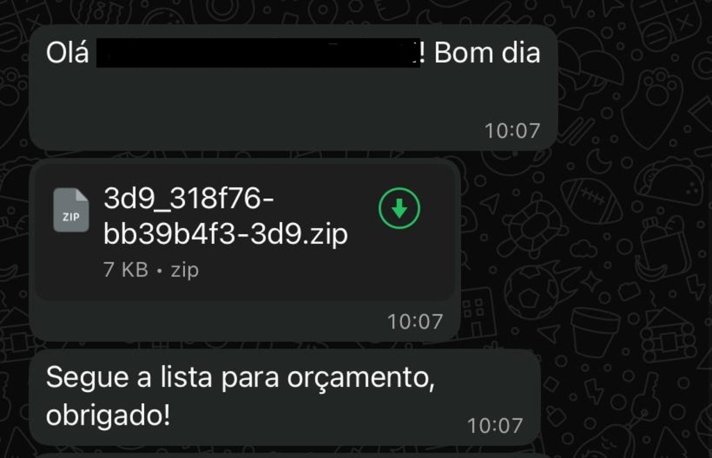 Golpe com arquivo .zip volta a circular no WhatsApp e exige atenção dos usuário