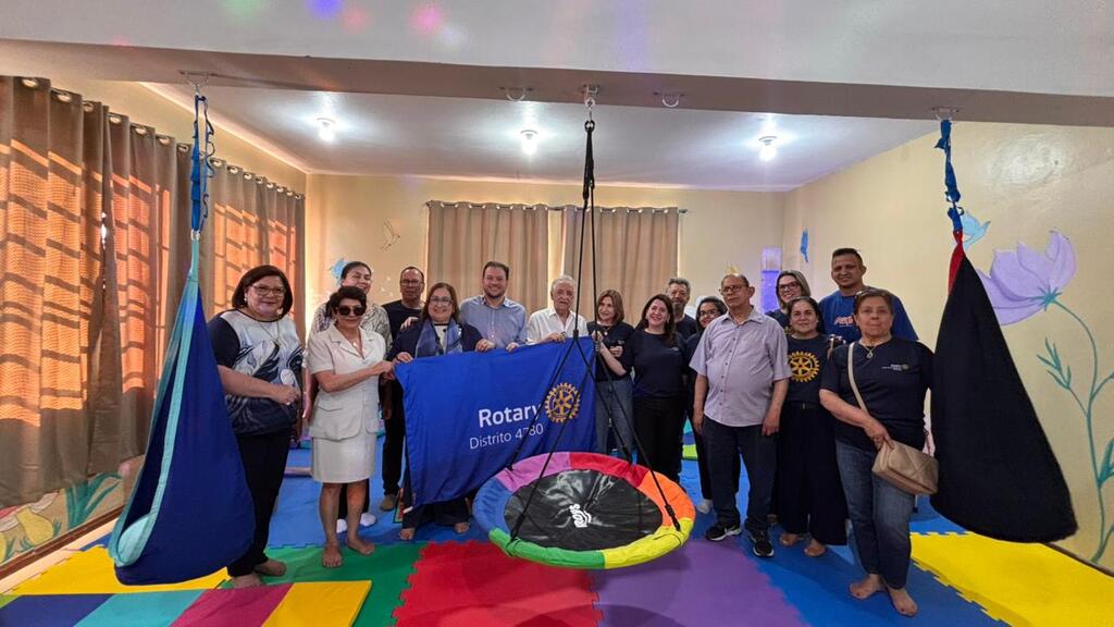 Sala sensorial para crianças atípicas com apoio do Rotary é inaugurada