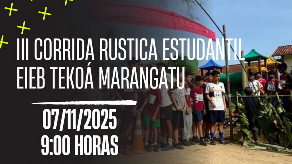 Imagem divulgação - Comunidade Tekoá Marangatu realiza 3ª Corrida Rústica Estudantil em Imaruí