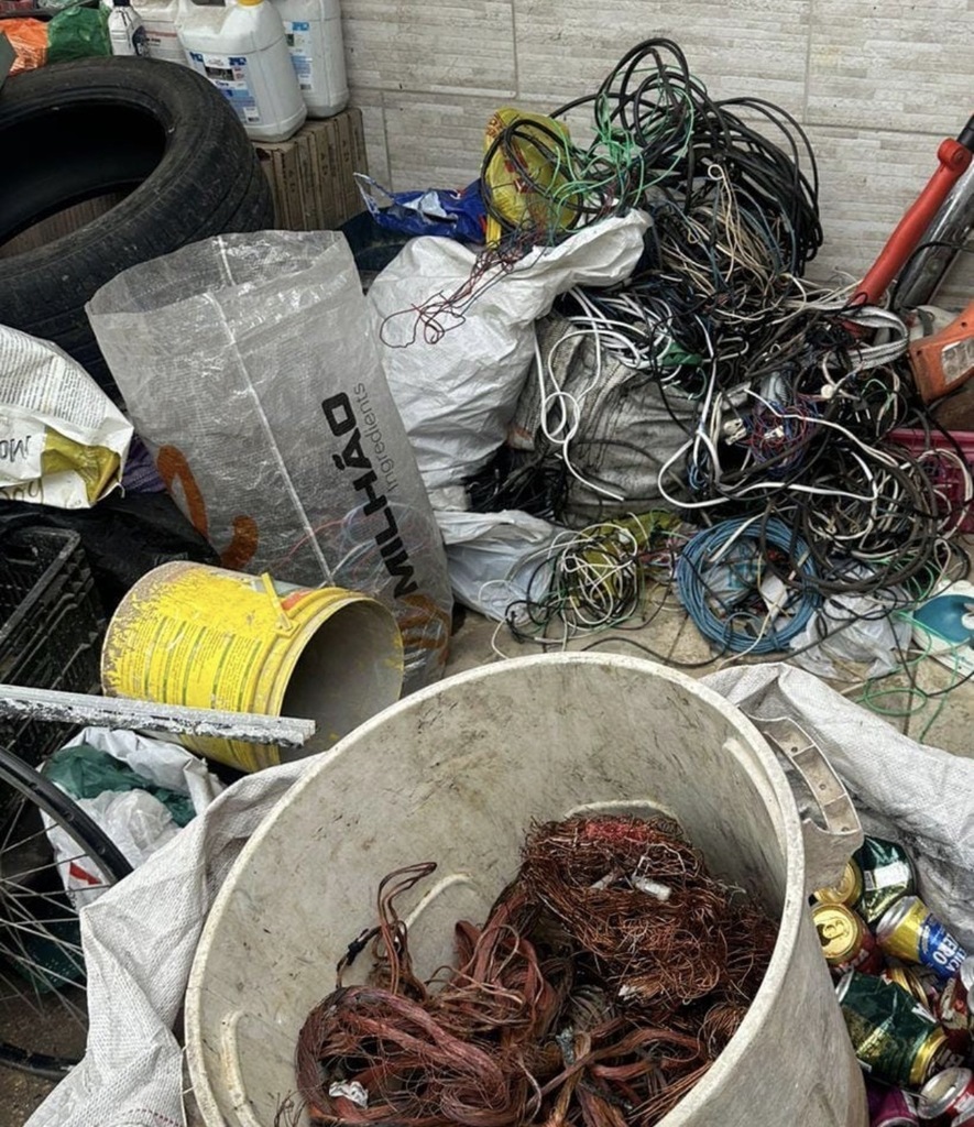 POLICIA MILITAR em conjunto com CELESC e DEFESA CIVIL saem a campo visando combater o furto e receptação de fios e sucata