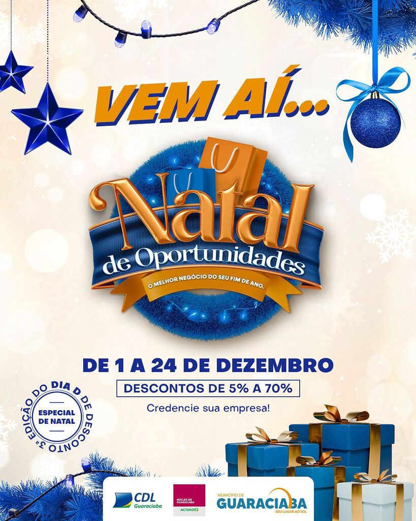 Secretaria de Indústria e Comércio lança Campanha Natal de Oportunidades
