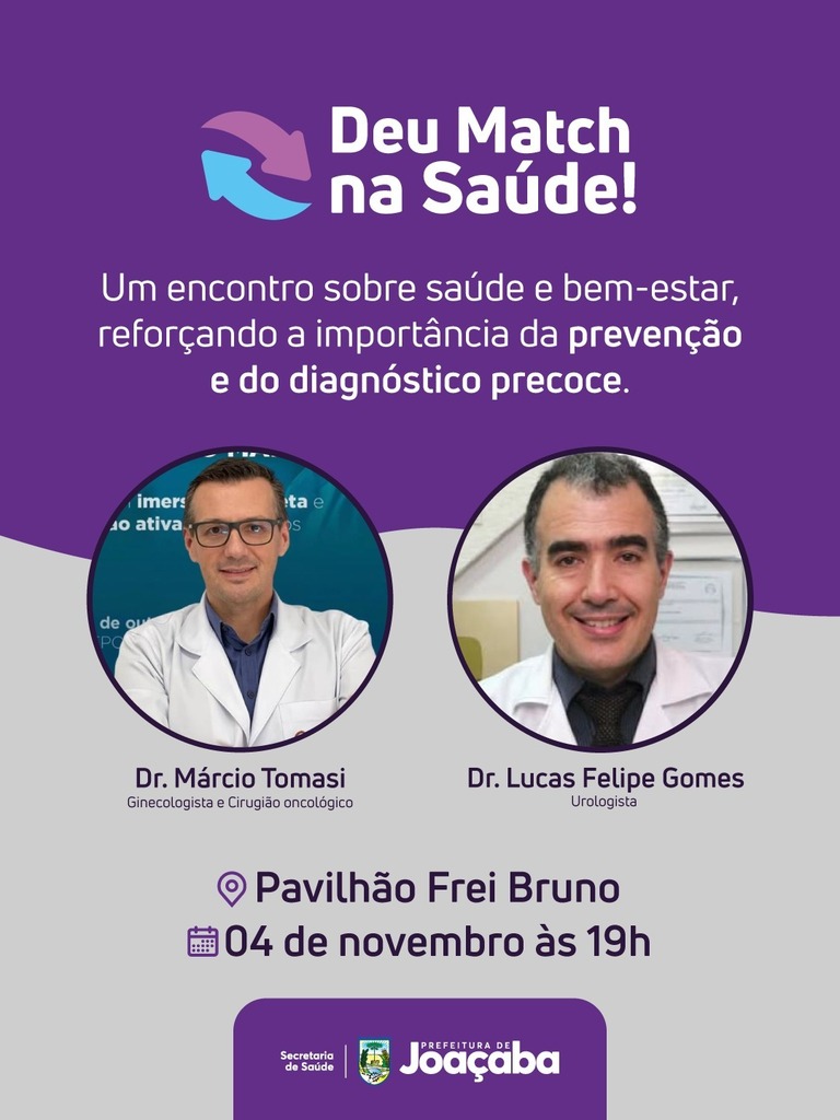 Secretaria de Saúde convida população para evento sobre Outubro Rosa e Novembro Azul