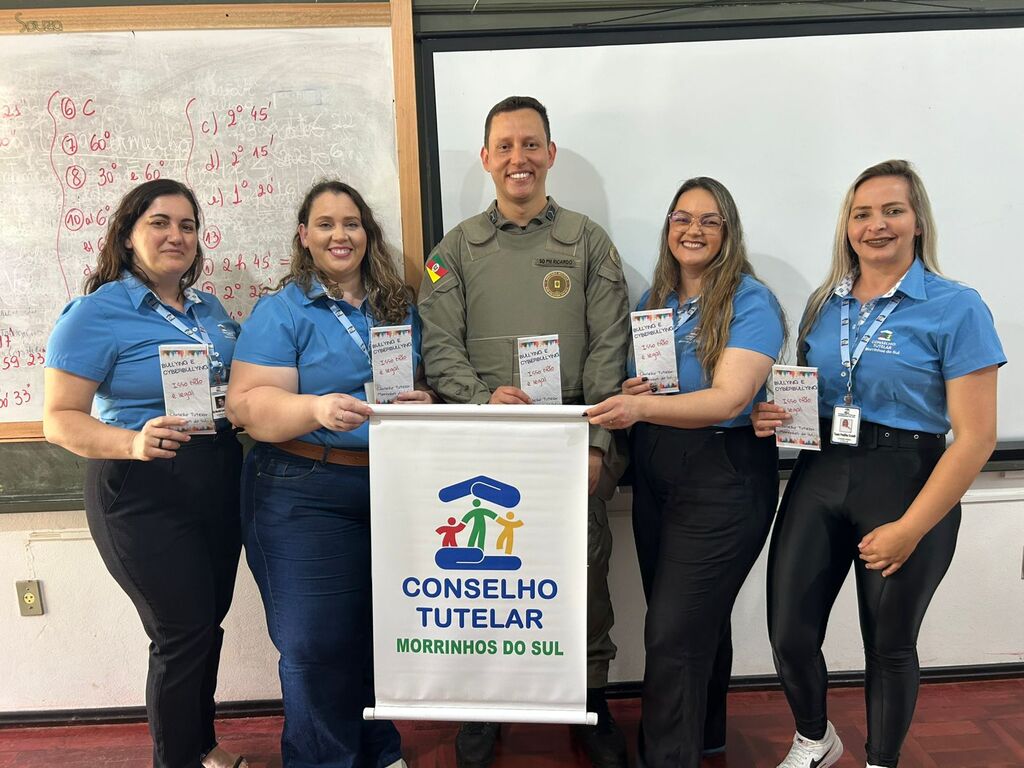 BRIGADA MILITAR REALIZA PALESTRAS SOBRE BULLYING PARA ESTUDANTES EM MORRINHOS DO SUL
