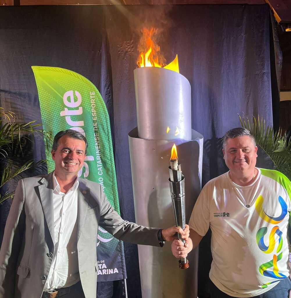 Realizada a cerimônia de acendimento do Fogo Simbólico dos Jogos Abertos de SC