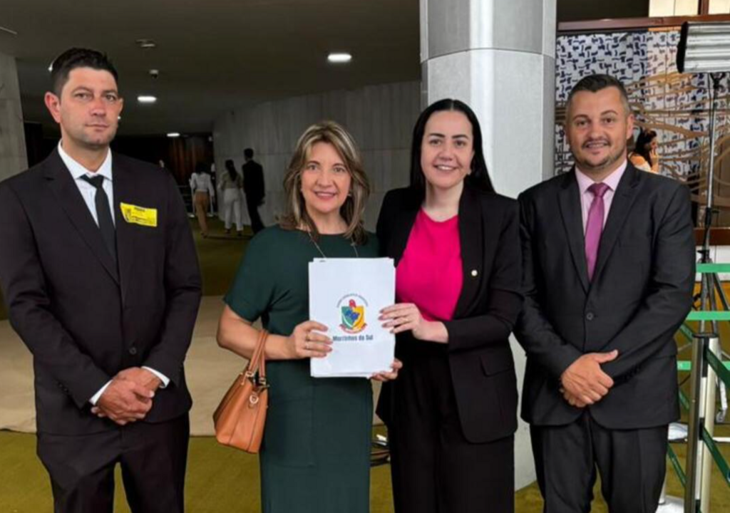 VICE-PREFEITA E VEREADORES DE MORRINHOS DO SUL CUMPREM AGENDA EM BRASÍLIA EM BUSCA DE RECURSOS
