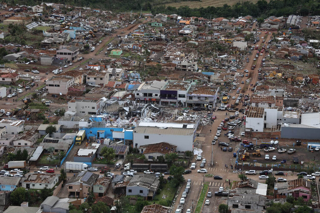 Decretado estado de calamidade pública em Rio Bonito do Iguaçu após tornado