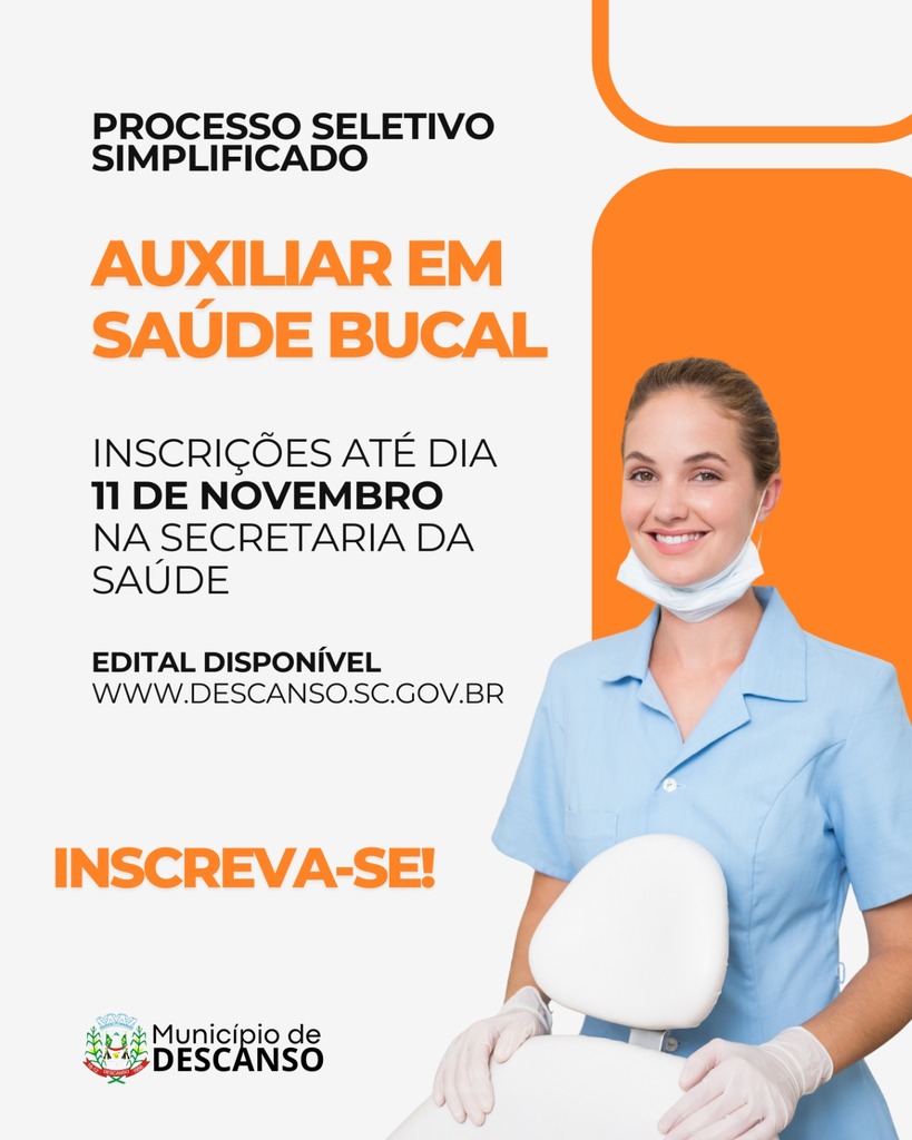 Saúde abre edital para contratação de auxiliar em Saúde Bucal