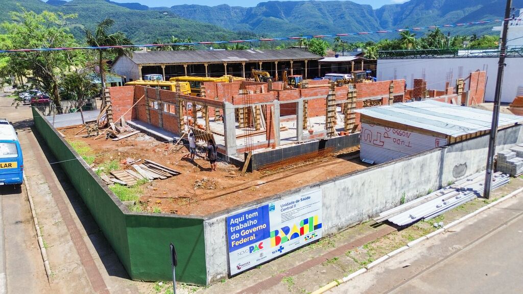 PRAIA GRANDE AVANÇA NA CONSTRUÇÃO DA NOVA UNIDADE BÁSICA DE SAÚDE NO CENTRO