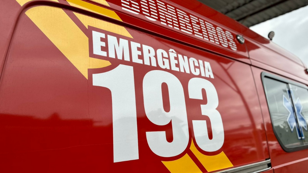 Imagem reprodução - Carro capota na BR-101, em Imbituba, durante a madrugada