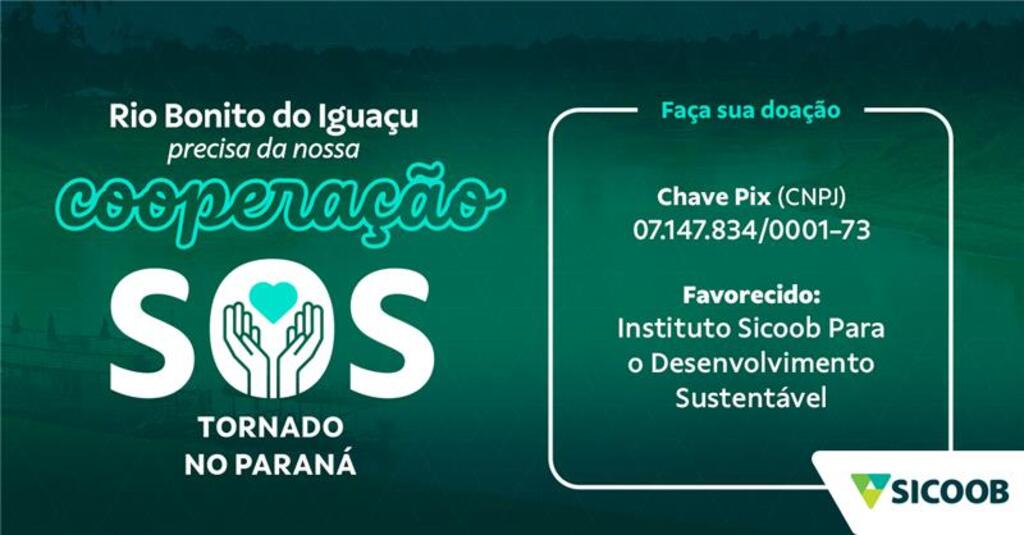 Sicoob reforça solidariedade e apoio às comunidades atingidas por tornados no Sul do Brasil