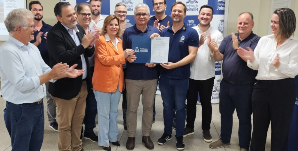 Com investimento de R$ 24 milhões, Prefeitura de Joinville autoriza início de obras de duplicação do último trecho da avenida Santos Dumont