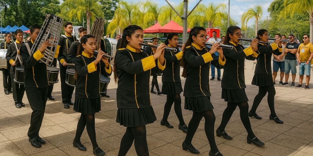 Festival de Bandas e Fanfarras reúne grupos de diversas cidades no Parcão