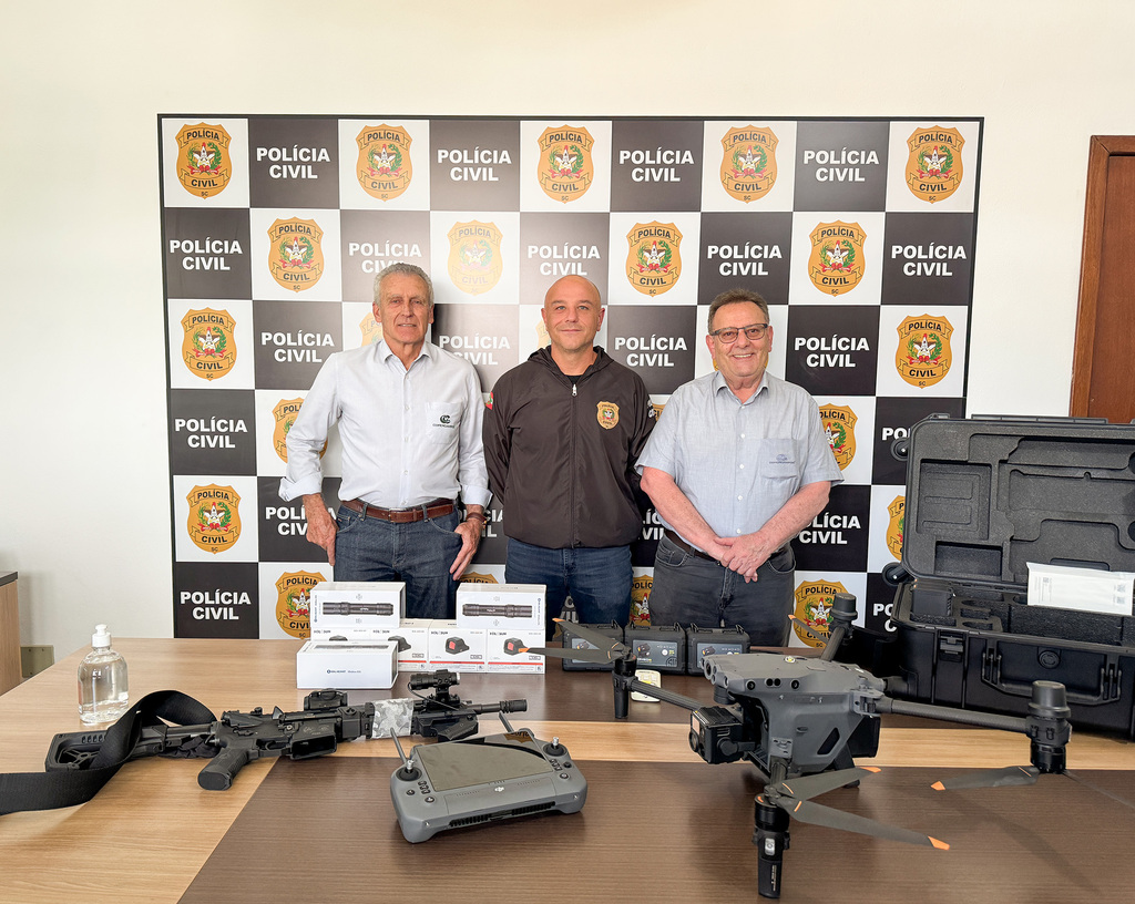 Copercampos apoia compra de drone para a Polícia Civil de Campos Novos