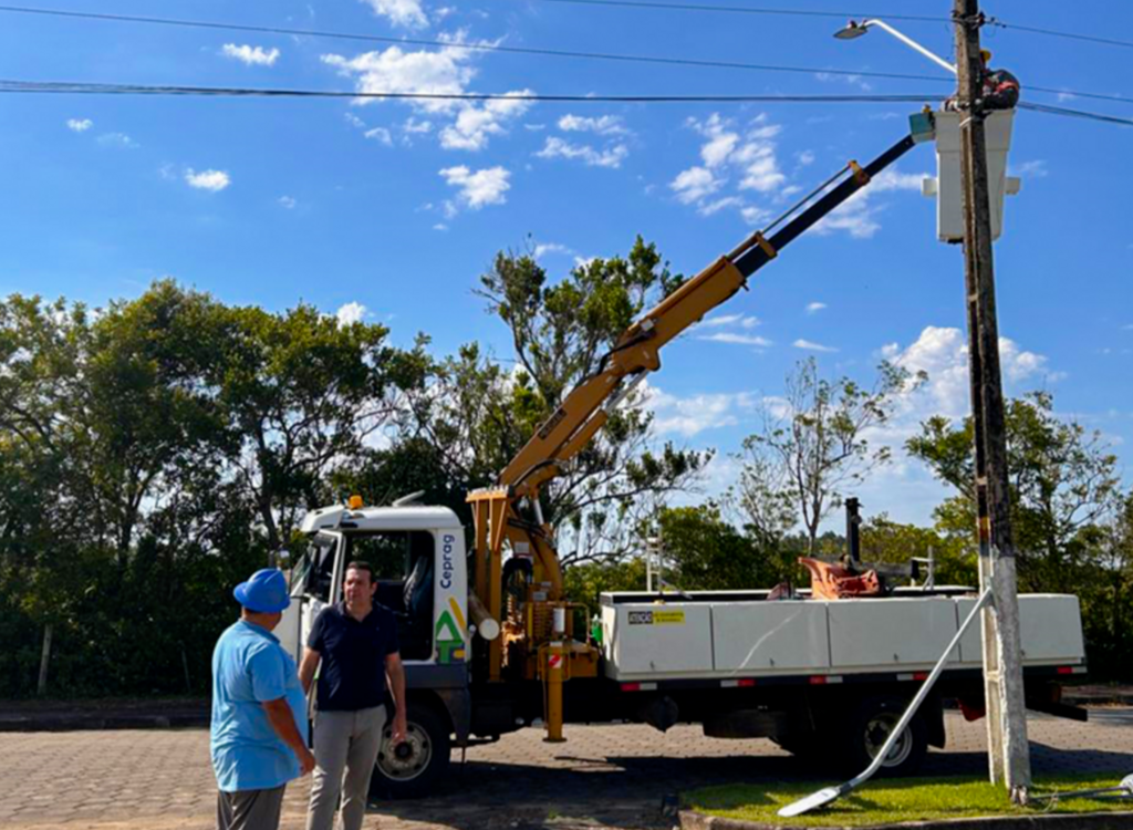 SÃO JOÃO DO SUL INICIA A ECONOMIA E A MODERNIZAÇÃO COM A ILUMINAÇÃO PÚBLICA EM LED