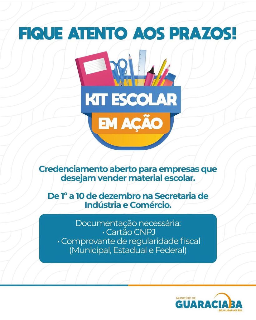 Empresas de Guaraciaba tem até quarta-feira para se inscrever no programa