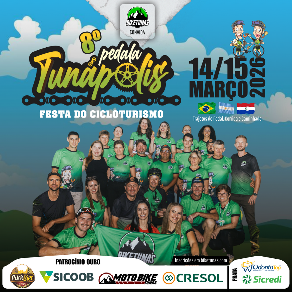 Associação de Ciclistas Bike Tunas inicia inscrições para o 8º Pedala Tunápolis