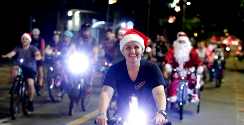 Movimenta Bike de Natal promete colorir o Centro de Joinville com ciclistas iluminados