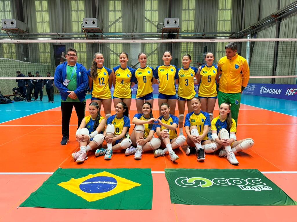 ​Brasil encerra campanha em 4º lugar no ISF World School Volleyball Championship 2025