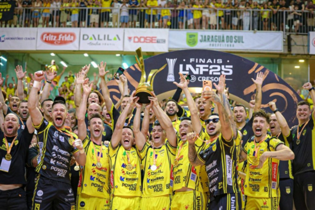 Jaraguá Futsal faz história com hexacampeonato da Liga Nacional