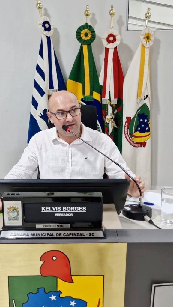 Vereador e presidente do Legislativo de Capinzal, Kelvis Borges, destaca avanços de 2025 e projeta 2026