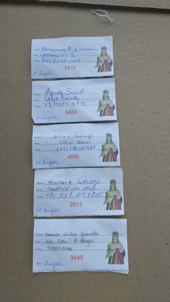 Prestação de Contas da Festa de Santa Bárbara de Anita Garibaldi