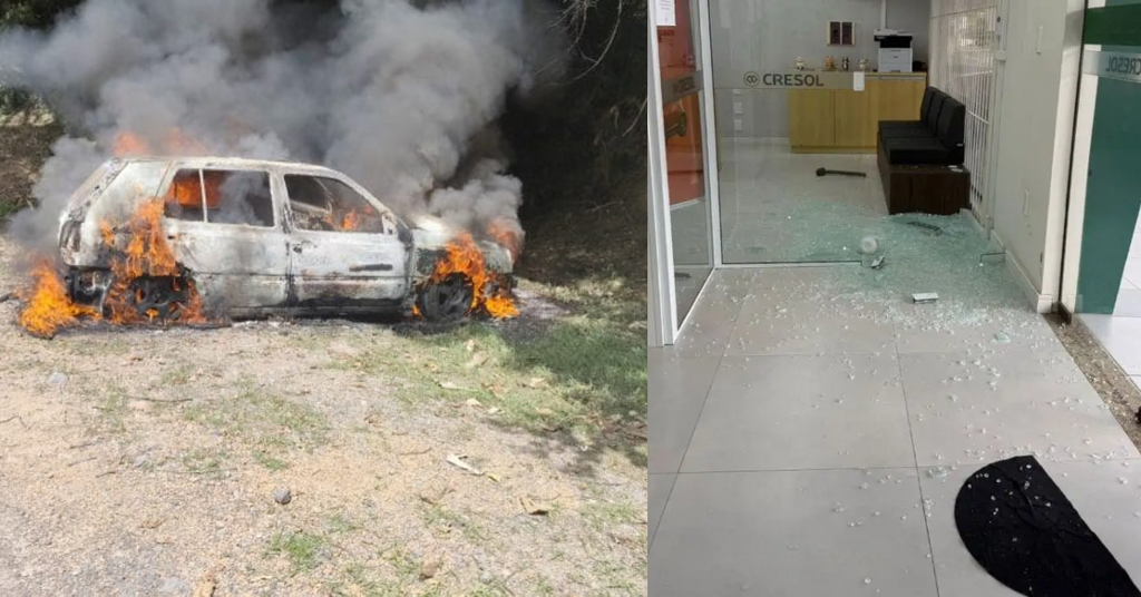 Bandidos invadem cooperativa de crédito, rendem funcionários e fogem com dinheiro no Vale do Itajaí