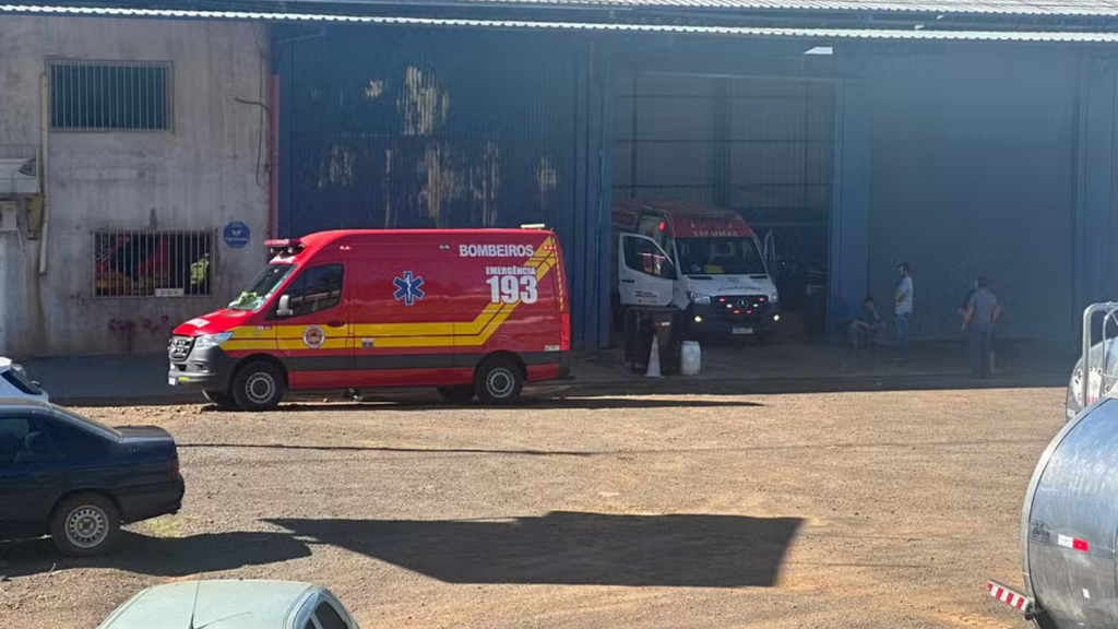 Foto: Francieli de Moraes/NSC - Explosão durante manutenção deixa dois trabalhadores feridos em empresa do Oeste catarinense