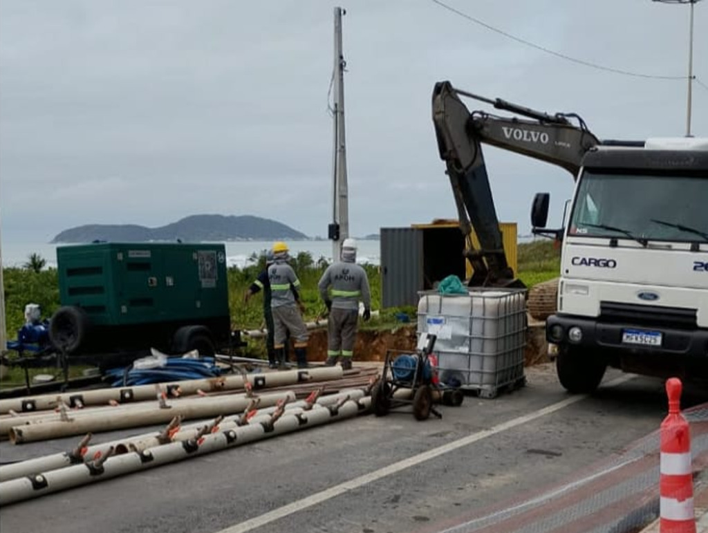 MPSC toma providências para conter obra irregular de estação de esgoto em praia de São Francisco do Sul