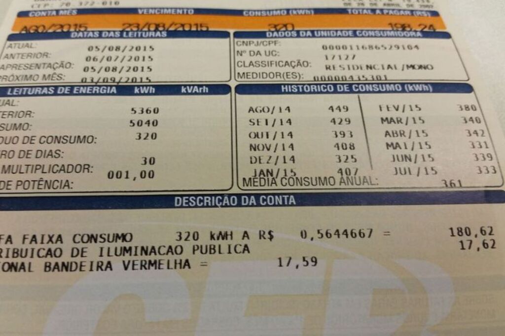 Consumidor pagará menos na conta de luz em janeiro