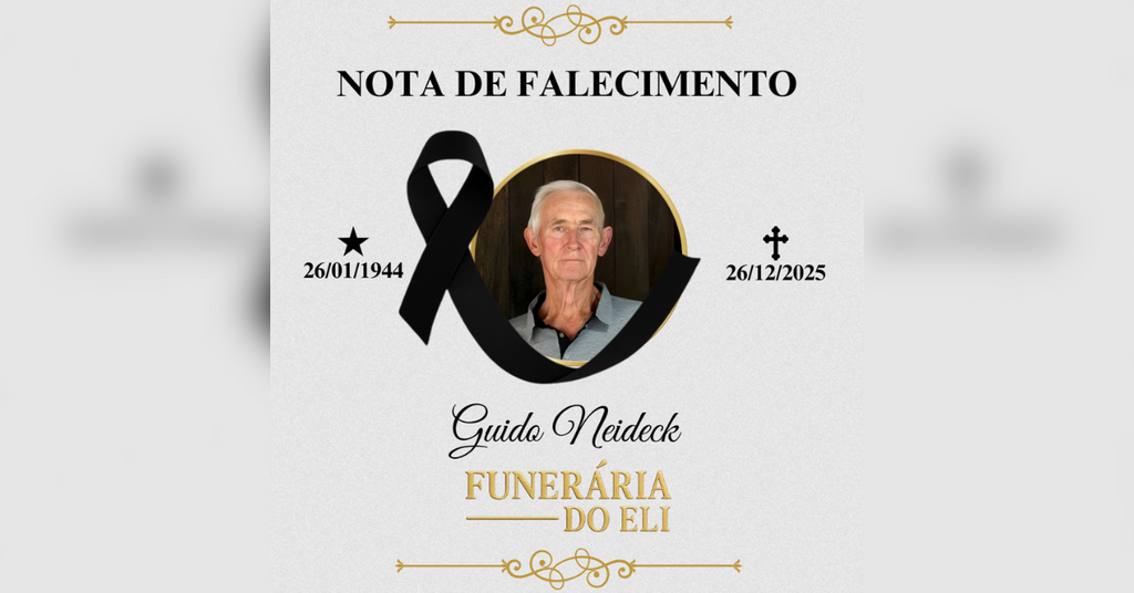 Nota de Falecimento: Guido Neideck