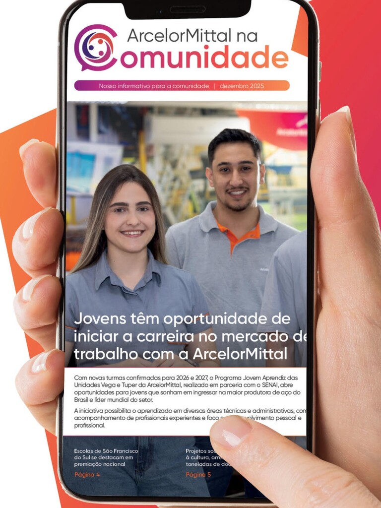 Edição de dezembro do Informativo Comunidade da ArcelorMittal reúne histórias de São Francisco do Sul