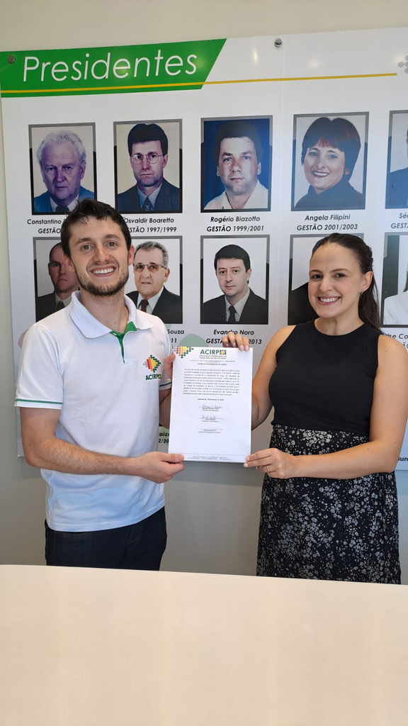 Daniele Lanhi assume oficialmente a presidência da ACIRP para o biênio 2026/2027