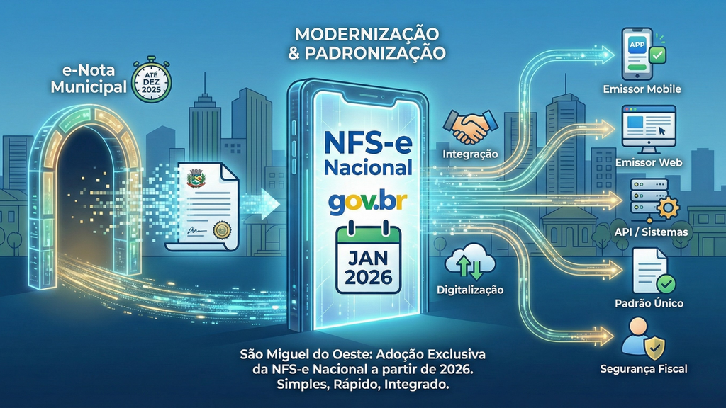 São Miguel do Oeste passa a adotar exclusivamente a NFS-e Nacional