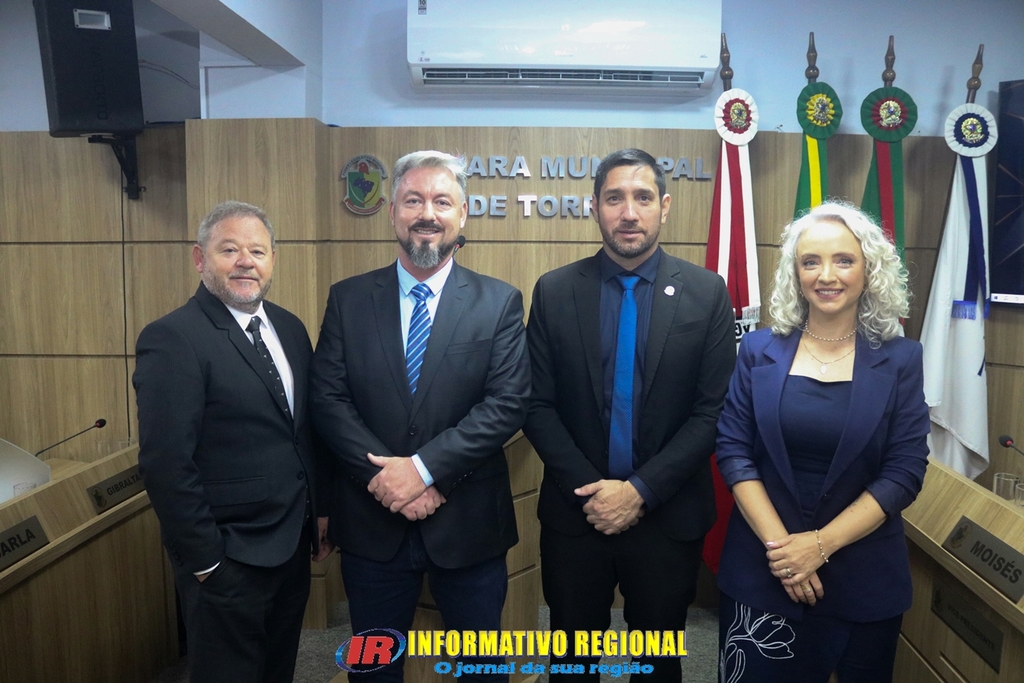 IGOR BERETTA É RECONDUZIDO COMO PRESIDENTE DA CÂMARA DE VEREADORES DE TORRES
