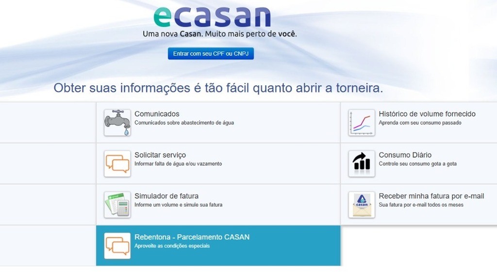 Campanha de renegociação de dívidas da Casan vai até fevereiro