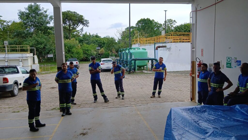 Aegea Santa Catarina faz treinamentos diários de segurança com colaboradores