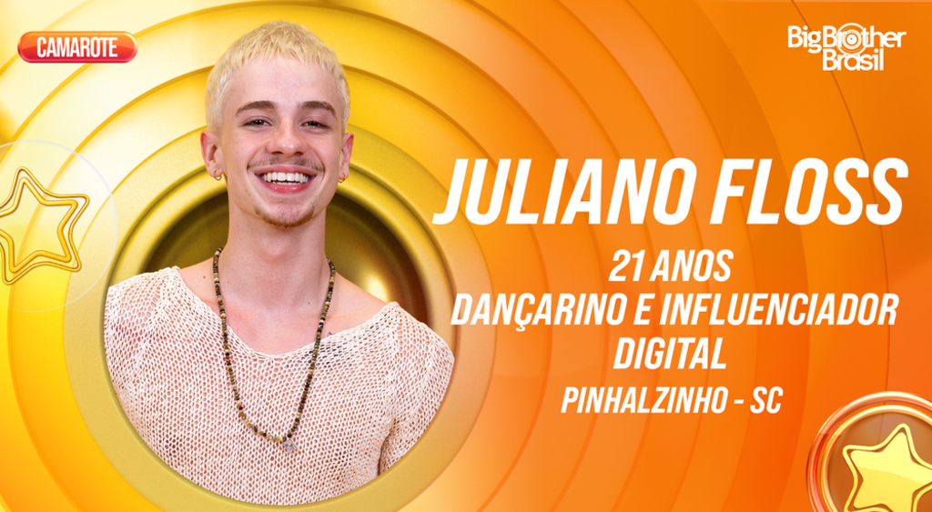 Do Oeste Catarinense para o mundo: conheça Juliano Floss, o novo participante do BBB 26