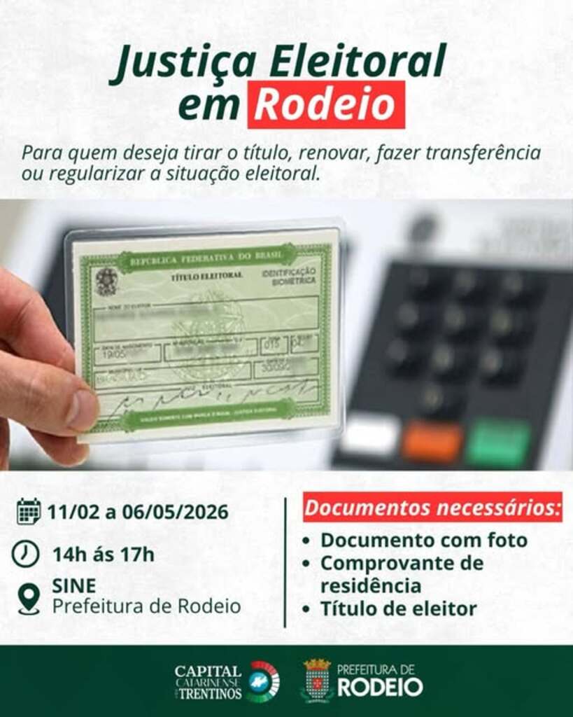 JUSTIÇA ELEITORAL EM RODEIO