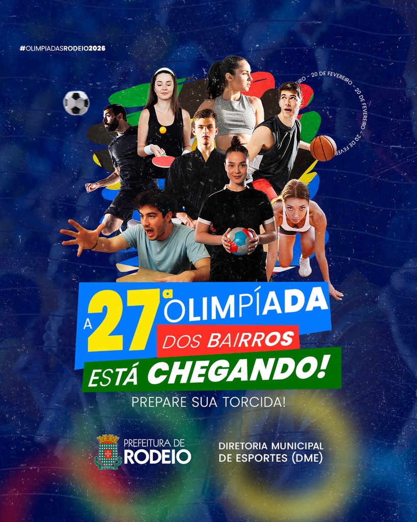 27ª Olimpíada dos Bairros ESTÁ CHEGANDO!