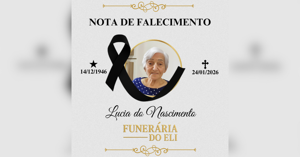 Nota de Falecimento: Sra. Lucia do Nascimento