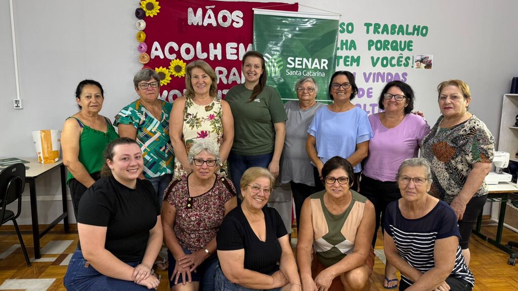 Curso inicia com voluntárias do município em parceria com o Senar