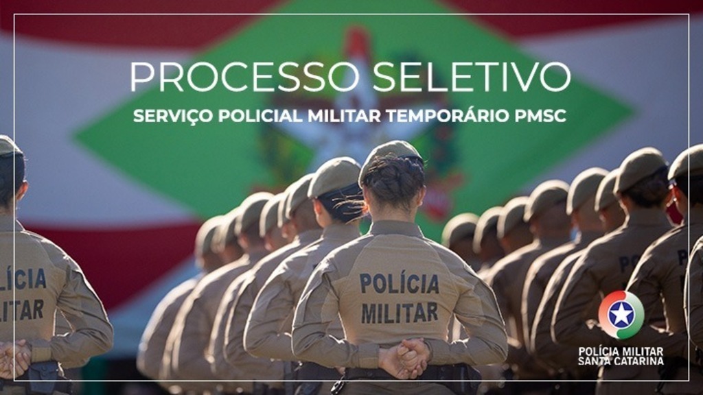 Inscrições para o processo seletivo de policial militar temporário encerram nesta segunda